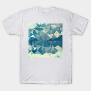 Skobeloff Green Abstract Low Polygon Background T-Shirt